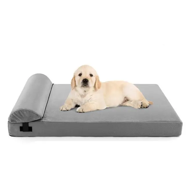 Memory Foam Sofa-Style Dog Bed Washable Breathable Medium Large Pet Warming Mat