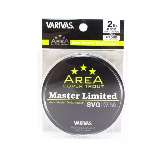 VARIVAS NYLON TROUT Area Master Limited SVG Linea 150m 2lb (5798