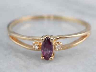 14k Gold 2.5ct Marquise Cut Red Ruby Gemstone Handmade Wedding Ring Gift For Her
