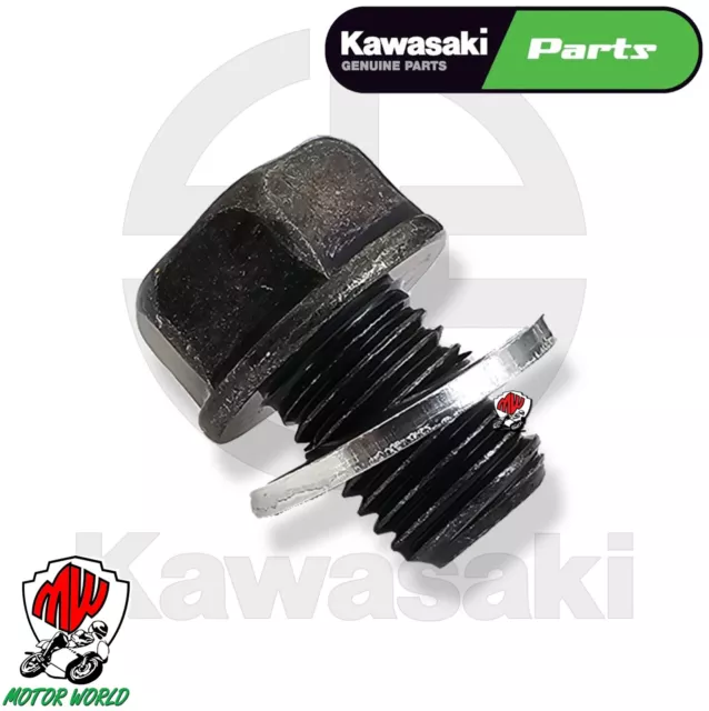 Tappo Perno Vite Scarico Olio + Rondella Originale Kawasaki Z 750 800 900 1000