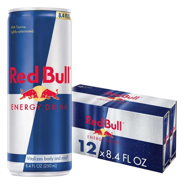 Red Bull Energy Drink, 8.4 fl oz, Pack of 12 Cans, High Quality