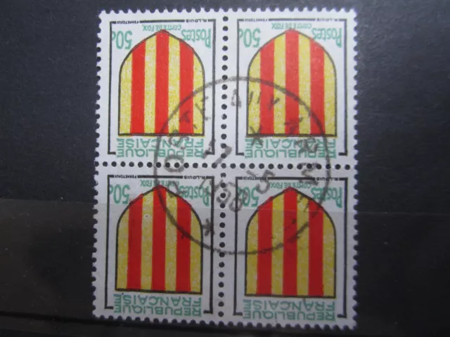 BEAUX TIMBRES DE FRANCE N° 1044 EN BLOC DE 4 - OBLITERATION POSTE AUX ARMEES (c)