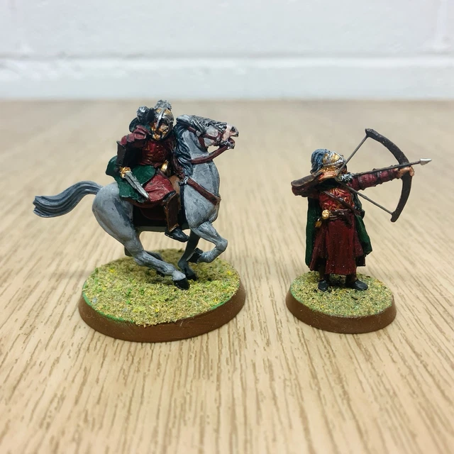 WARHAMMER LOTR LORD of the Rings MESBG Rohan Outriders Metal Models ...