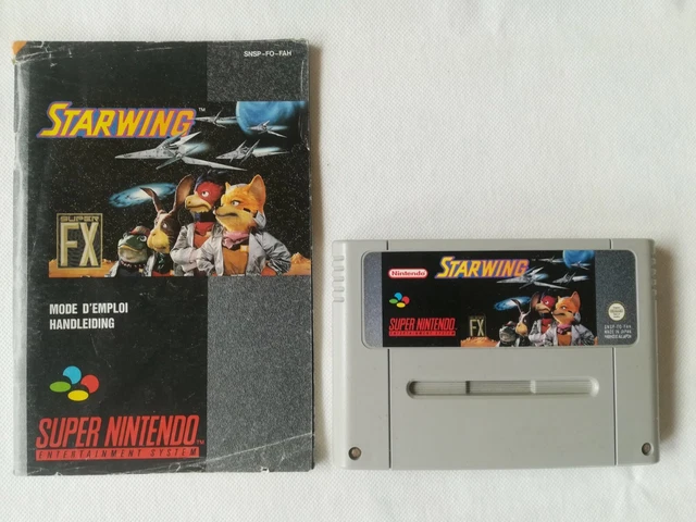 Starwing SUPER NINTENDO SNES AVEC NOTICE sans boite FAH