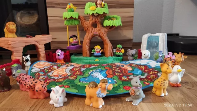 XXXL Set Fisher Price Little People ABC Zoo mit 20 Tieren und 3 Figuren *Top*