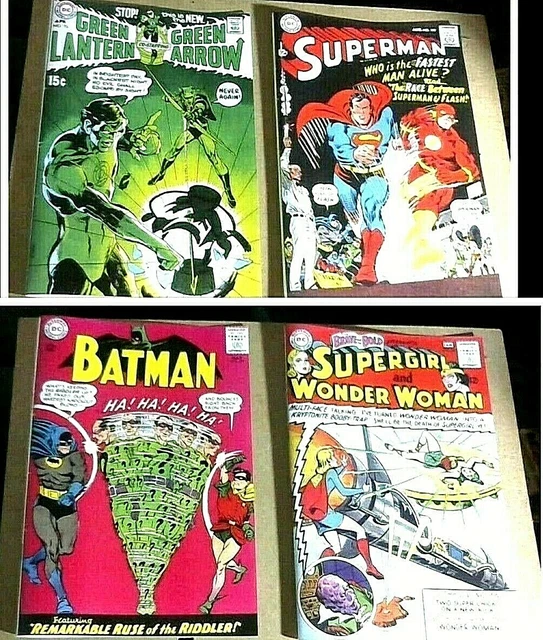 Replica Covers GREEN LANTERN 76+SUPERMAN 199+ BATMAN 171+BRAVE & THE BOLD 63