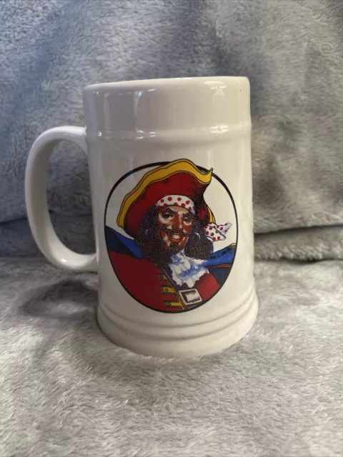 Vintage Captain Morgan Ceramic Mug Beer Stein Tankard Spiced Rum Cup