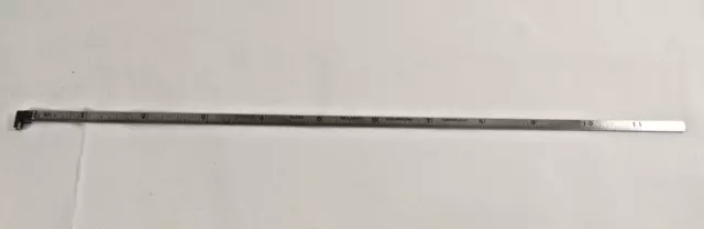 Vintage L.S. Starrett No. 330 12" Tempered No. 10 Narrow Hook Rule Ruler RARE Vintage L.S. Starrett No. 330 12" Tempered No. 10 Narrow Hook Rule Ruler RARE