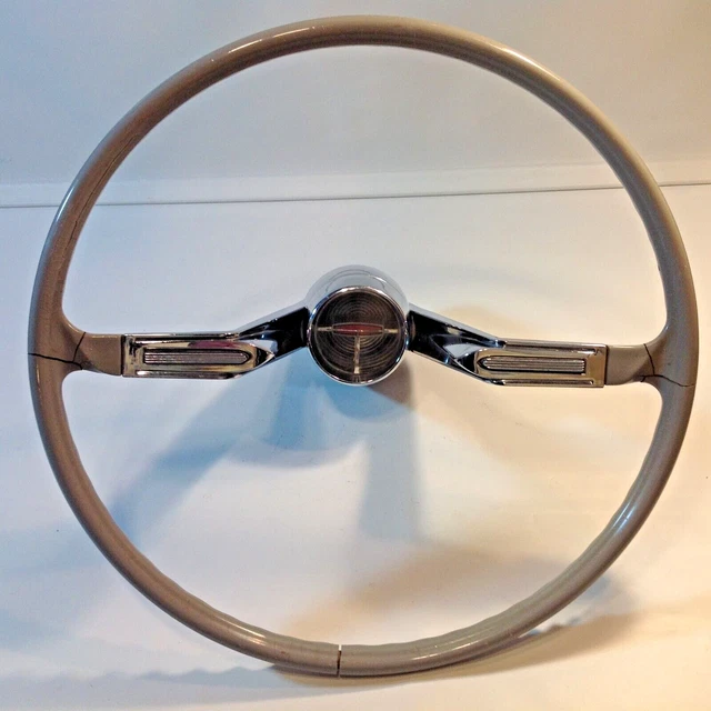 1962 Oldsmobile Starfire Super88 Steering Wheel Horn Ring Original Vintage Beige