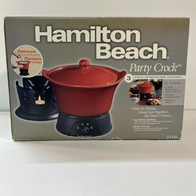 Hamilton Beach 33410 Party Crock, Red