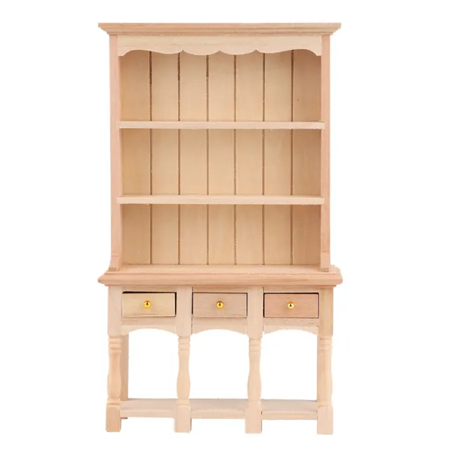 Book Cabinet Exquisite Workmanship Smooth And Has No Burrs Natural Wood Col Xmas