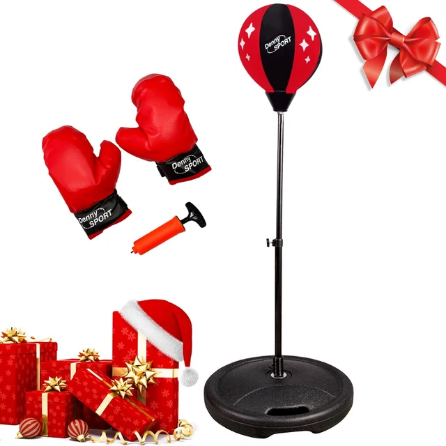 CHILDREN KIDS JUNIOR Boxing Punch Ball Bag Free Standing Set With Mitts Gloves £14.85 PicClick UK