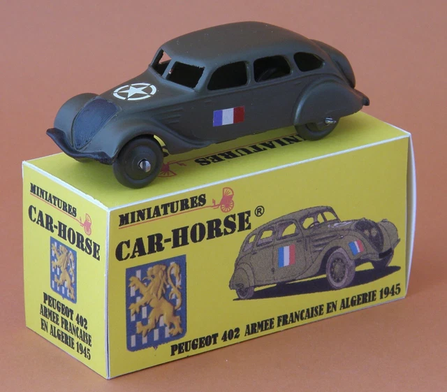 Miniature Car-Horse Panhard EBR - Corblilard Hease - Général De Gaulle - État Neuf