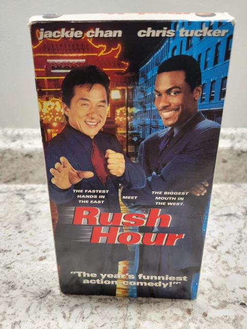 RUSH HOUR VHS Action Comedy Jackie Chan Chris Tucker Movie 1998