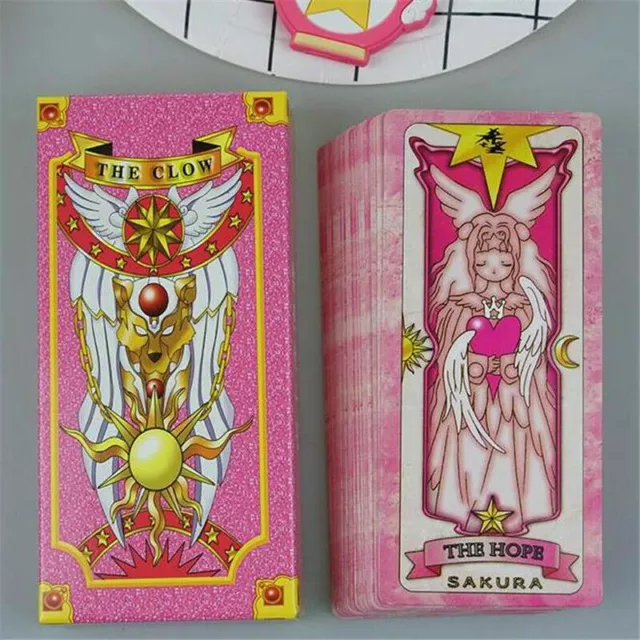 60pcs/set Anime Card Captor Kinomoto Sakura Cosplay Tarot Paper