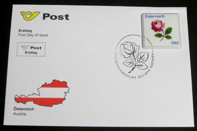 Porzellan-Marke 2014, Mi. Nr. 3127 auf Ersttagsbrief. (P2096)