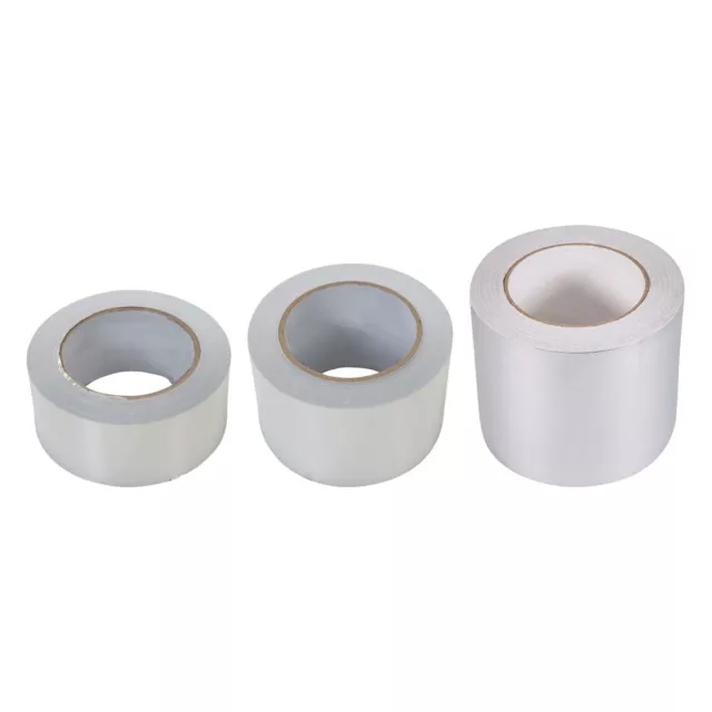 Aluminium Foil Tape Rolls 50 , 75 And 100mm Heat Insulation Self Adhesive Duct