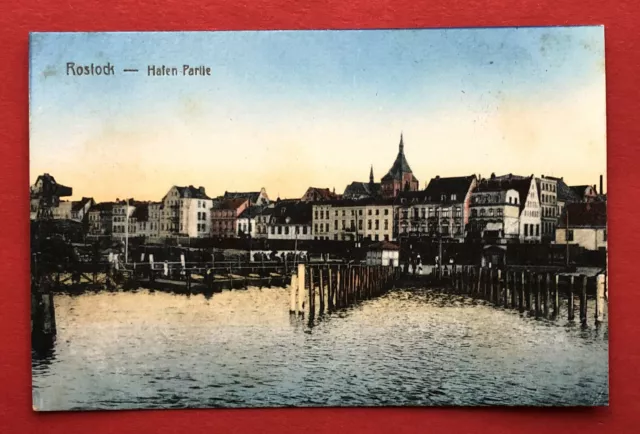 AK ROSTOCK um 1910 Hafen Partie  ( 76991