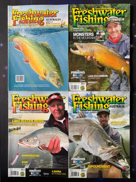 FRESHWATER FISHING MAGAZINE Lot Eeling Bass Murray River Fly Snowy  Mountains VGC $12.95 - PicClick AU