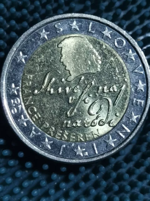 Slowenien 2 Euro 2007 France Preseren*