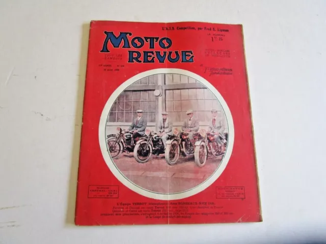 Moto Revue N°318 avril 1929  /  A.J.S compétition / le tan sad / magnéto