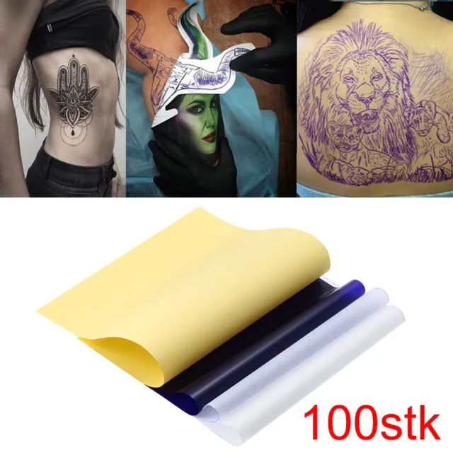 100x Tattoo Papier Matrizenpapier Tattoopapier Transferpapier Tätowierung DE