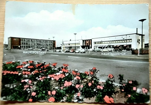 40699 Ak Homburg Saar Main Railway Station And Main post Office View Thereon