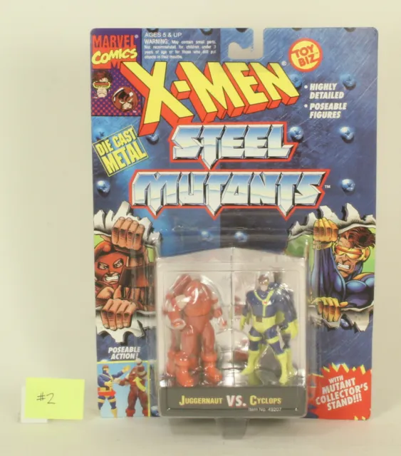 ToyBiz Marvel Comics X-Men Steel Mutants Juggernaut Vs Cyclops 2