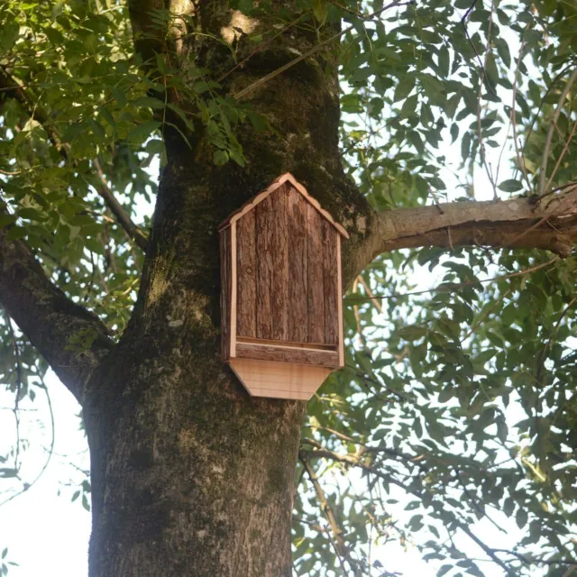 Grande scatola per nido giardino esterno in legno habitat pipistrello appendiabiti nido casa rifugio 3
