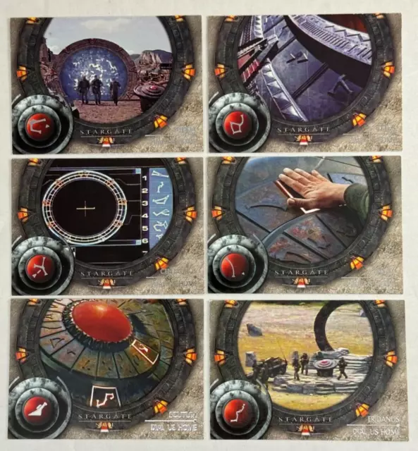 STARGATE SG-1 SEASON 4 (Rittenhouse 2002) Complete DIAL US HOME Chase Card Set