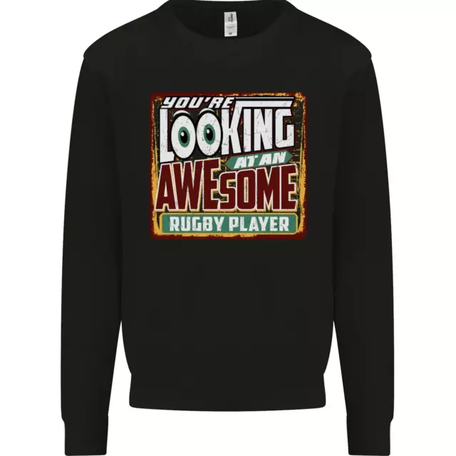 An Awesome Rugby Player Funny Union Mens Sweatshirt Jumper