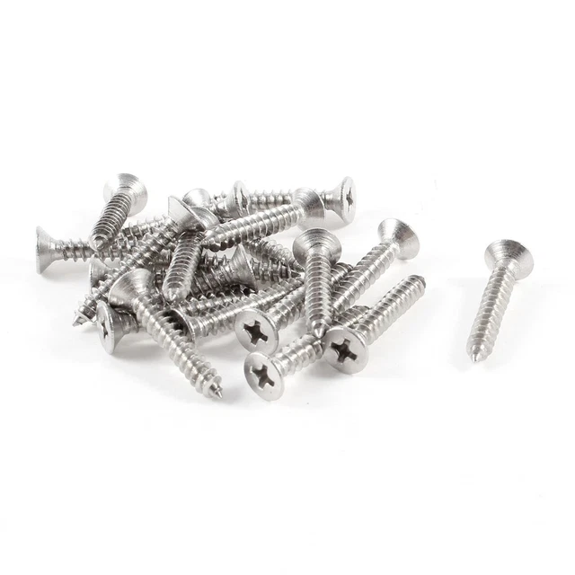 300 Viti Autofilettanti A Testa Tonda - Acciaio Inox 304, Misure M3 M4 M5 M6, Per Legno E Metallo