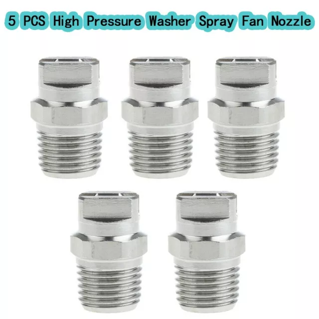 Stainless Steel 65 Degree Nozzle Ideal for High Pressure Cleaners (5 PCS)