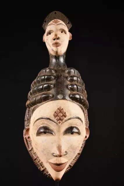 21215 African Large Punu Mask / Mask Gabon