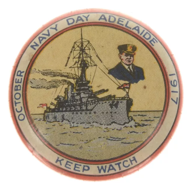 Australian WWI Button Navy Day Adelaide