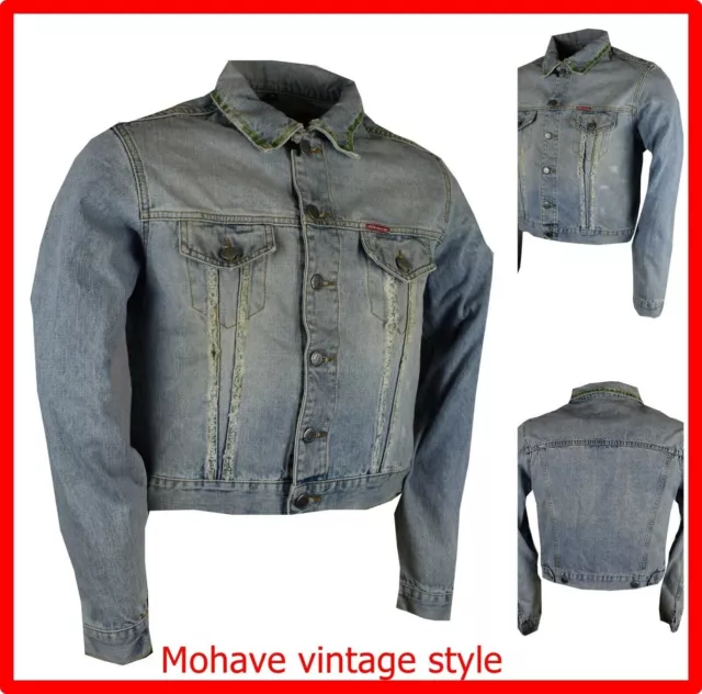 giacca jeans donna giubbotto denim jacket giubbino chiaro corto vintage estivo m