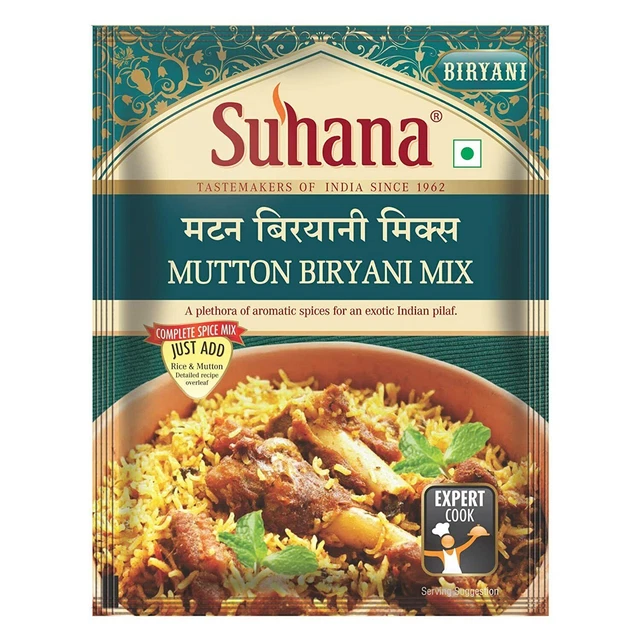 Suhana Easy to Cook Mutton Biryani Mix Spice -6 Pack Us