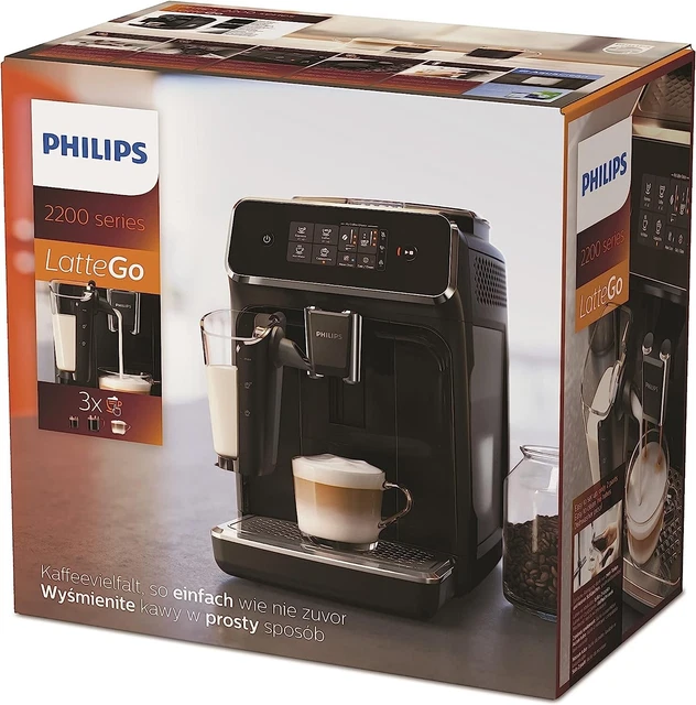 PHILIPS 2200 SERIES LatteGo Fully Automatic Espresso Coffee Machine EUR ...