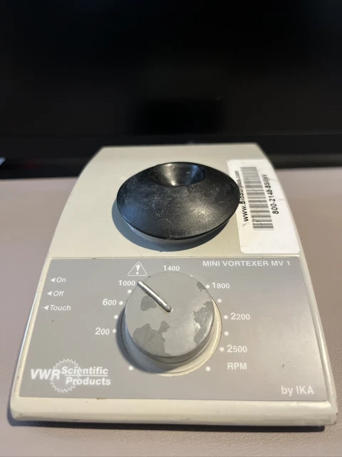 IKA VWR Scientific Mini Vortexer MV-1 Shaker Stirrer 200-2500 RPM UNTESTED IKA VWR Scientific Mini Vortexer MV-1 Shaker Stirrer 200-2500 RPM UNTESTED