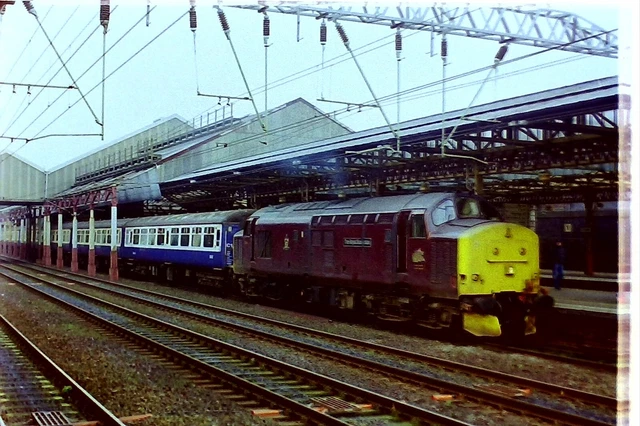 35MM RAILWAY COLOUR Negative Class 37 401 at Crewe £1.95 - PicClick UK