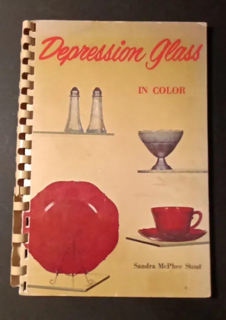 1970 Depression Glass Number 1 In Color -  Guide Spiral Sandra McPhee Stout