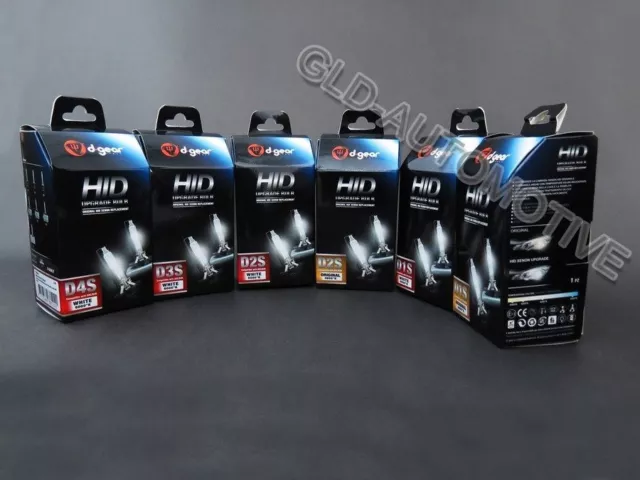 Lampadina D1S D2S D3S D4S D6S D8S Ricambio Kit Xenon Fari Auto Bianco D-Gear