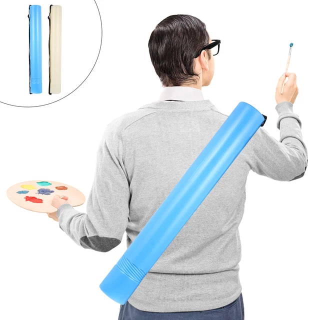 2 piezas Cartel Bolsa de transporte Tubos de arte Blueprints Tubo