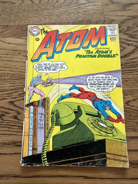 THE ATOM #9 (DC 1963) Art by Gil Kane & Murphy Anderson! Phantom GD