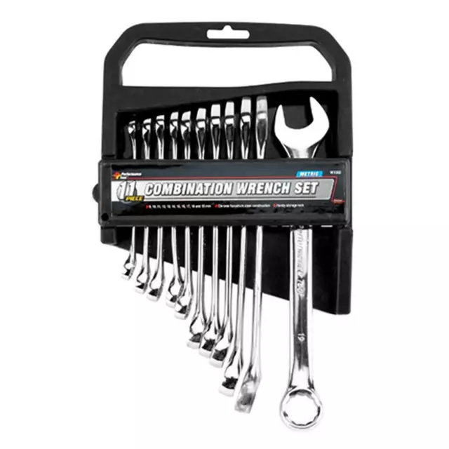 Performance Tool 11 Pc Combination Wrench Set (Metric) W1062