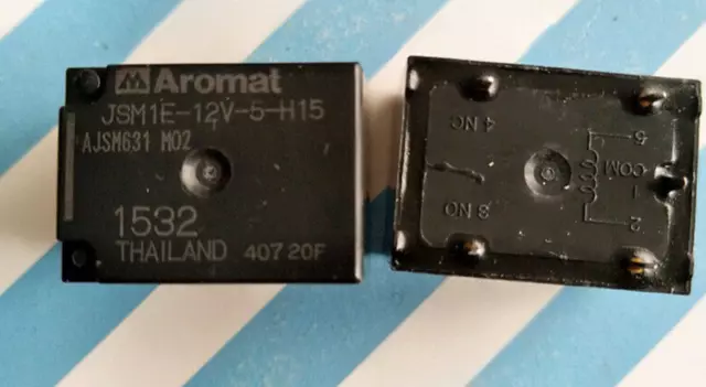 1pc AROMAT JSM1E-12V-5-H15 Power Relay 5Pins 255-1240,  PCB spco