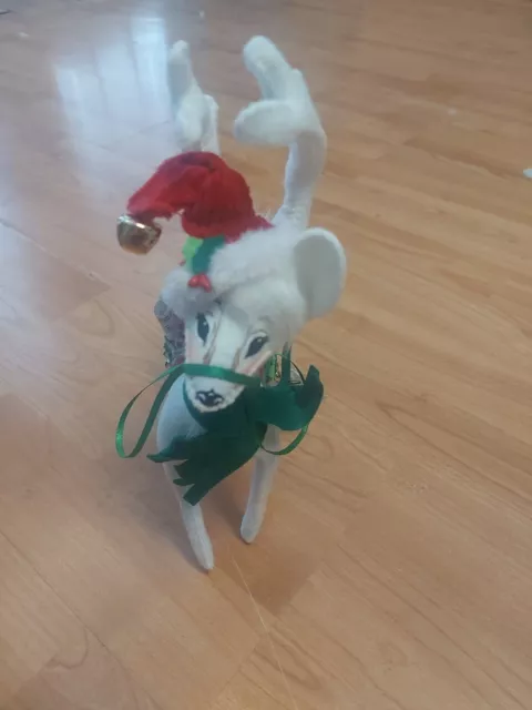 Annalee 8 inch Jingle bell Reindeer 2018 Pre-owned with tag