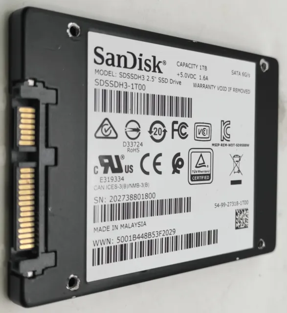 Acheter Disque Dur SSD 1 To Sandisk Plus SATA3 - PowerPlanetOnline