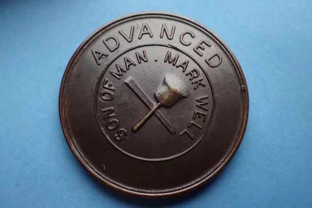 Freemasons, Son of Man Mark Well Advanced Masonic Penny Token/Medallion.