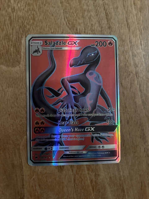 Salazzle-GX - 132/147 SM3 Burning Shadows - Fullart EN NM Pokemon
